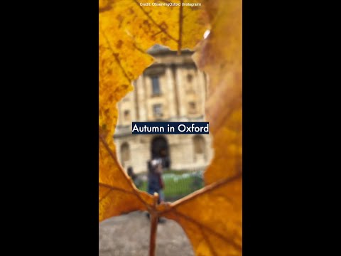 Autumn in Oxford 🍂 #OxfordUniversity