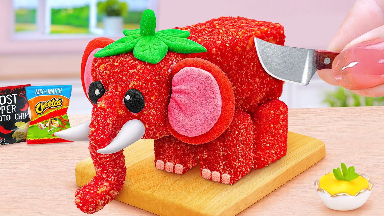 Mini Brainrot Strawberry Elephant Nuggets 🐘