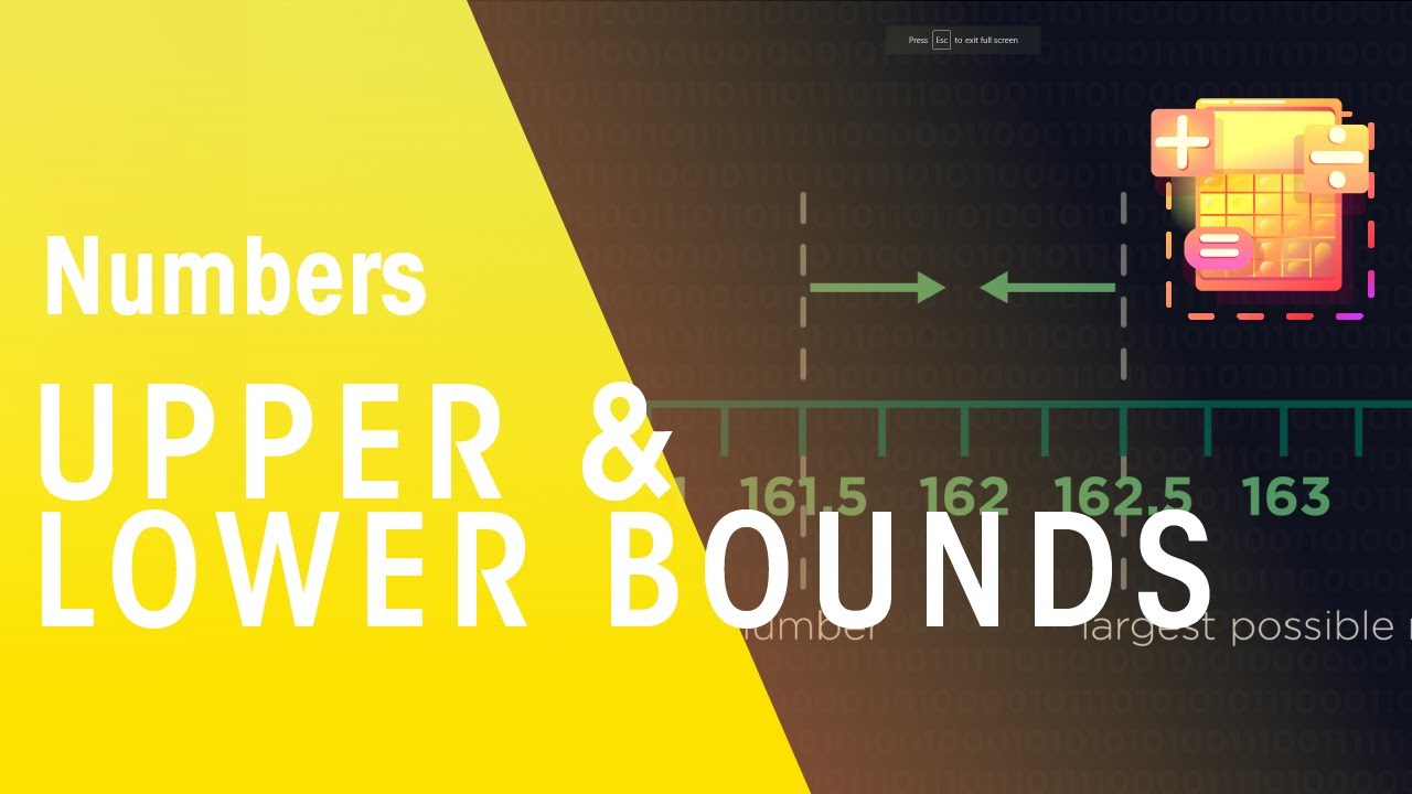 Understanding Upper and Lower Bounds in Mathematics