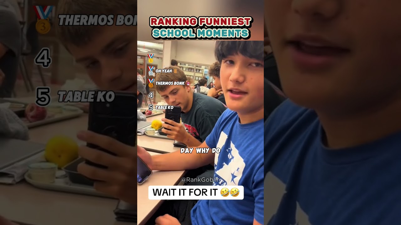 Ranking Funniest School Moments #shorts