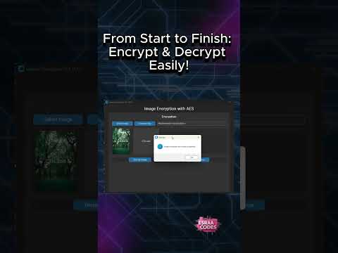 Full GUI Demo 🖥️ | Image Encryption App (Python + AES)