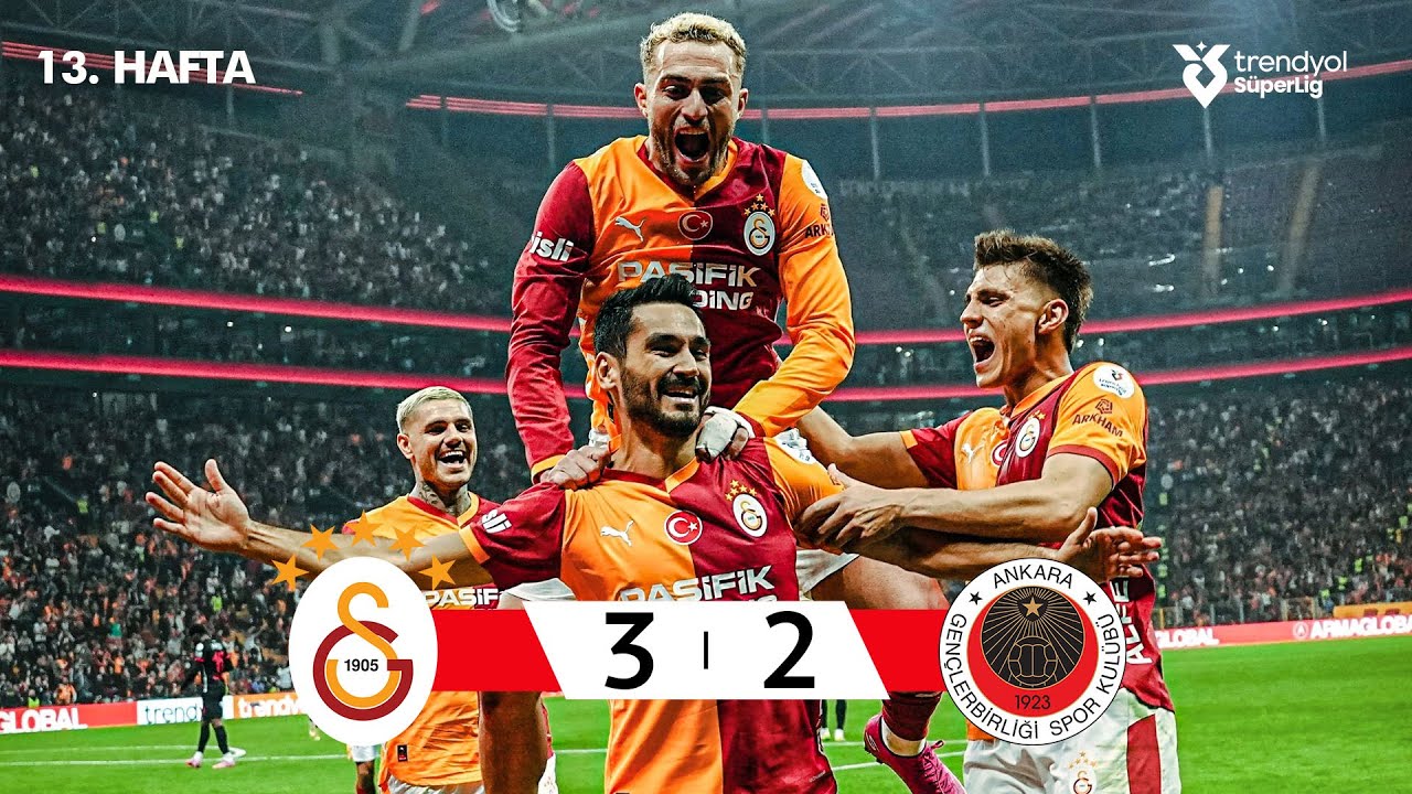 Galatasaray 3-2 Gençlerbirliği | Süper Lig Highlights