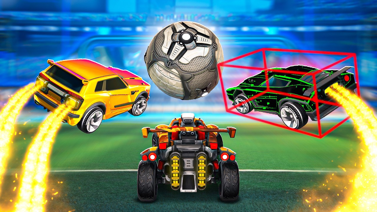 Noob, Pro & Hacker Clash in Rocket League 🚗