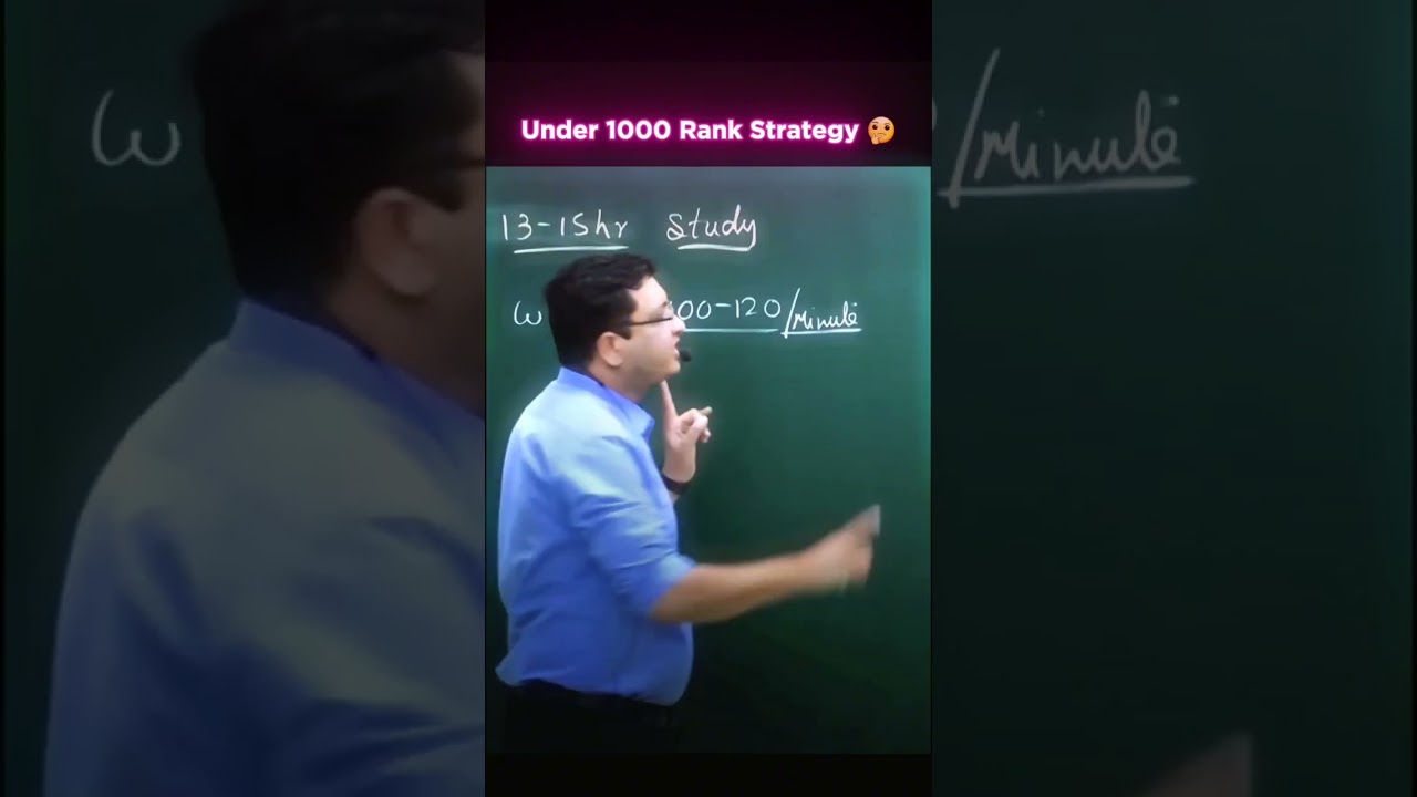 Under 1000 Rank Strategy 🤔 | NEET 2025 Revision Strategy @MotionNVSir #neet2025 #shorts