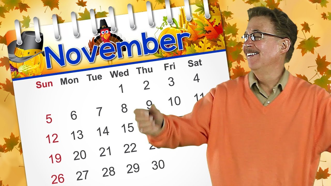 Learn November with Fun Calendar Song for Kids 🎶 | Jack Hartmann's Monthly Learning
