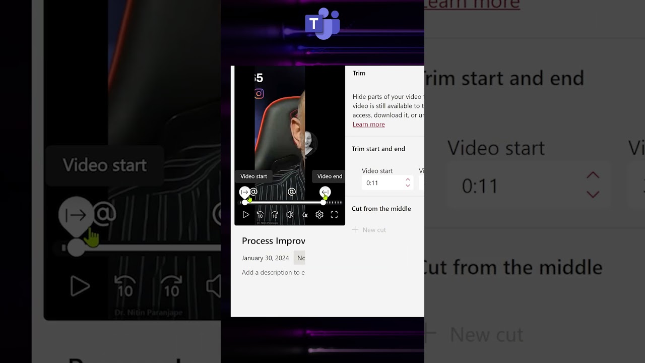 Trim Teams Meeting Recordings | @efficiency365