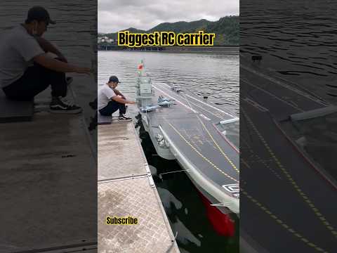 The biggest rc carrier in the world #rcships #rcboat #rcmodel #scalerc  #biggest #aircraftcarrier