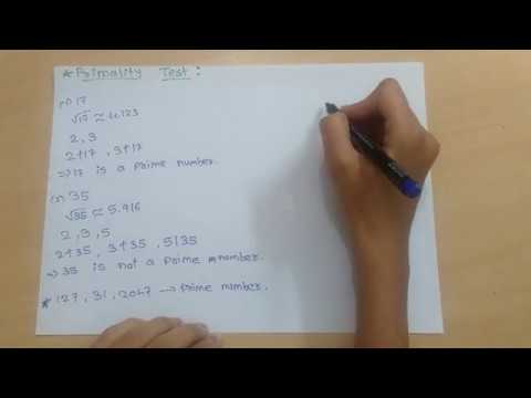 [Hindi]How to check whether a number is prime number? | Prime number test | Primality test