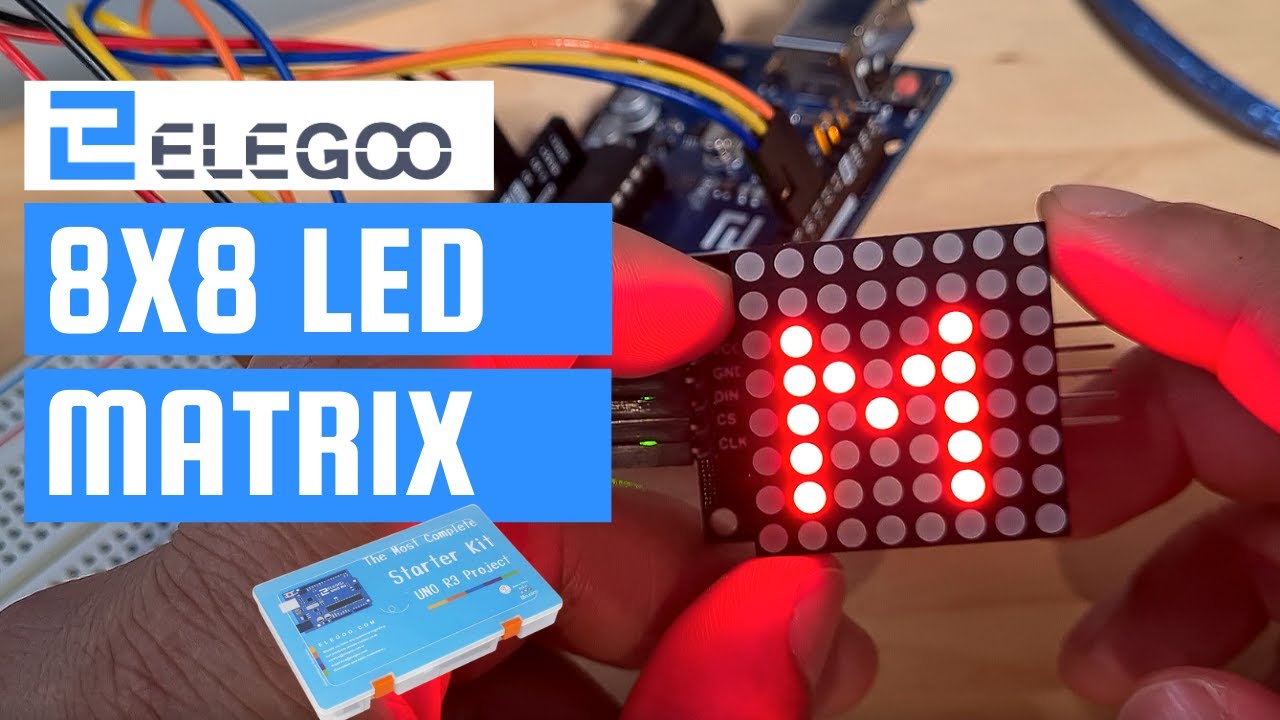 LED 8x8 Dot Matrix MAX7219 Arduino Tutorial 📟