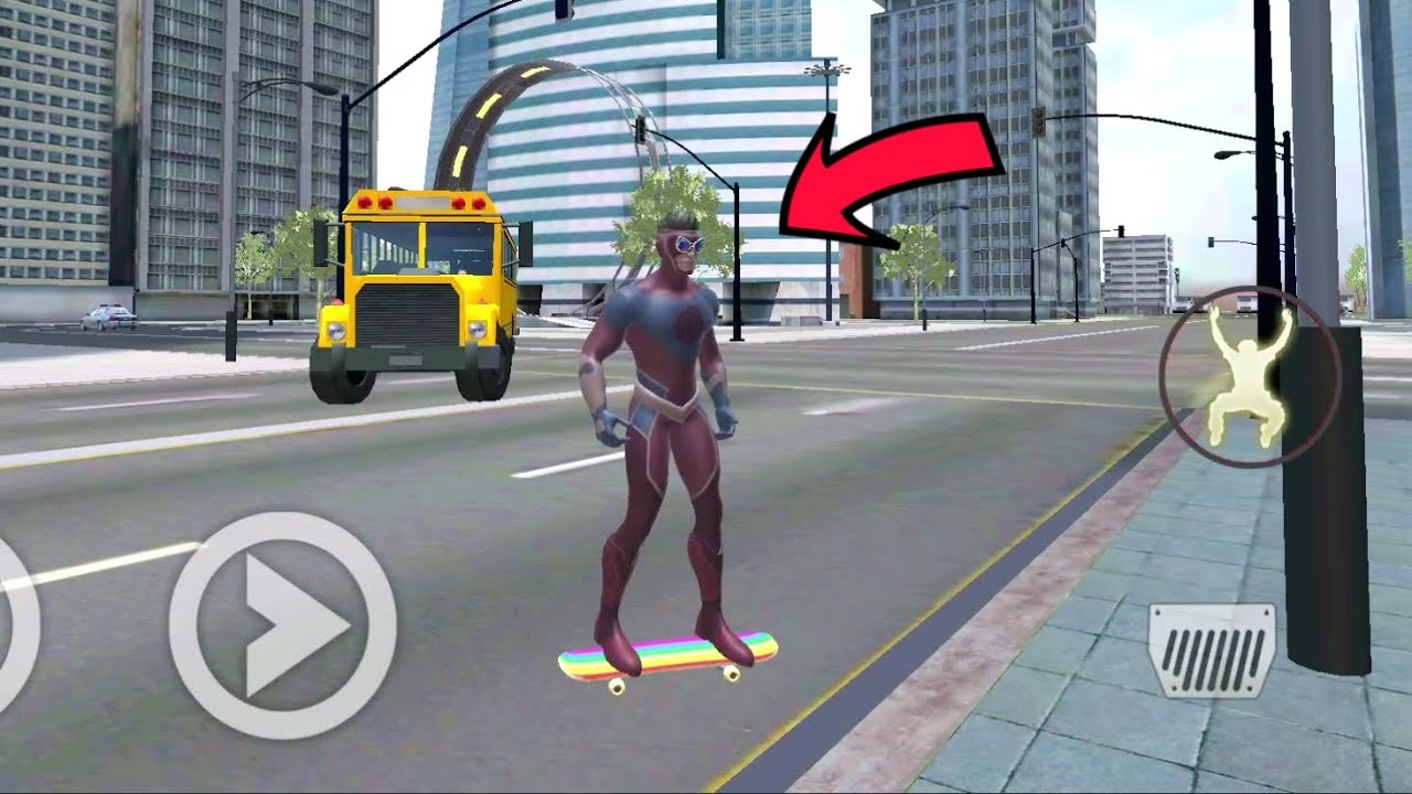 Hurricane Superhero : Wind Tornado Vegas Mafia (Super Hero with Skate Board) - Android Gameplay HD