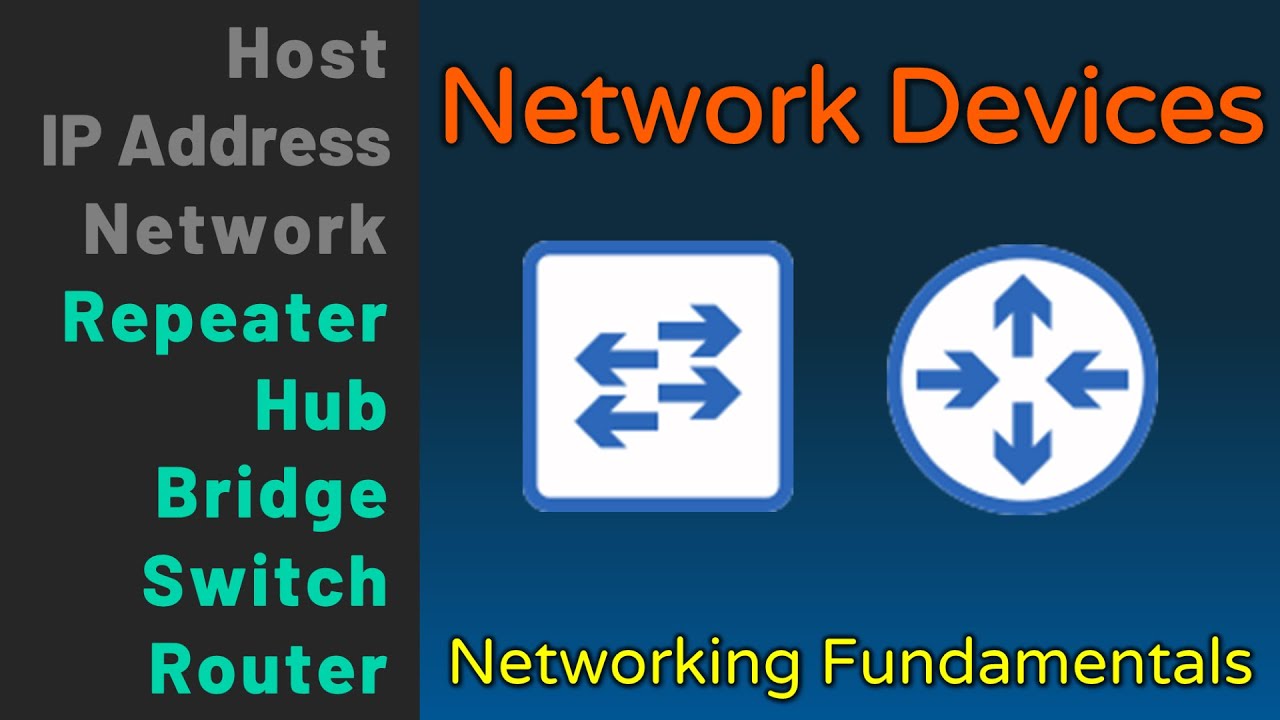 Network Devices Overview: Hub, Bridge, Switch, Router - Networking Fundamentals Lesson 1b