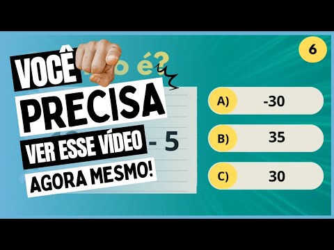 Quiz de matemática - Adição e subtração