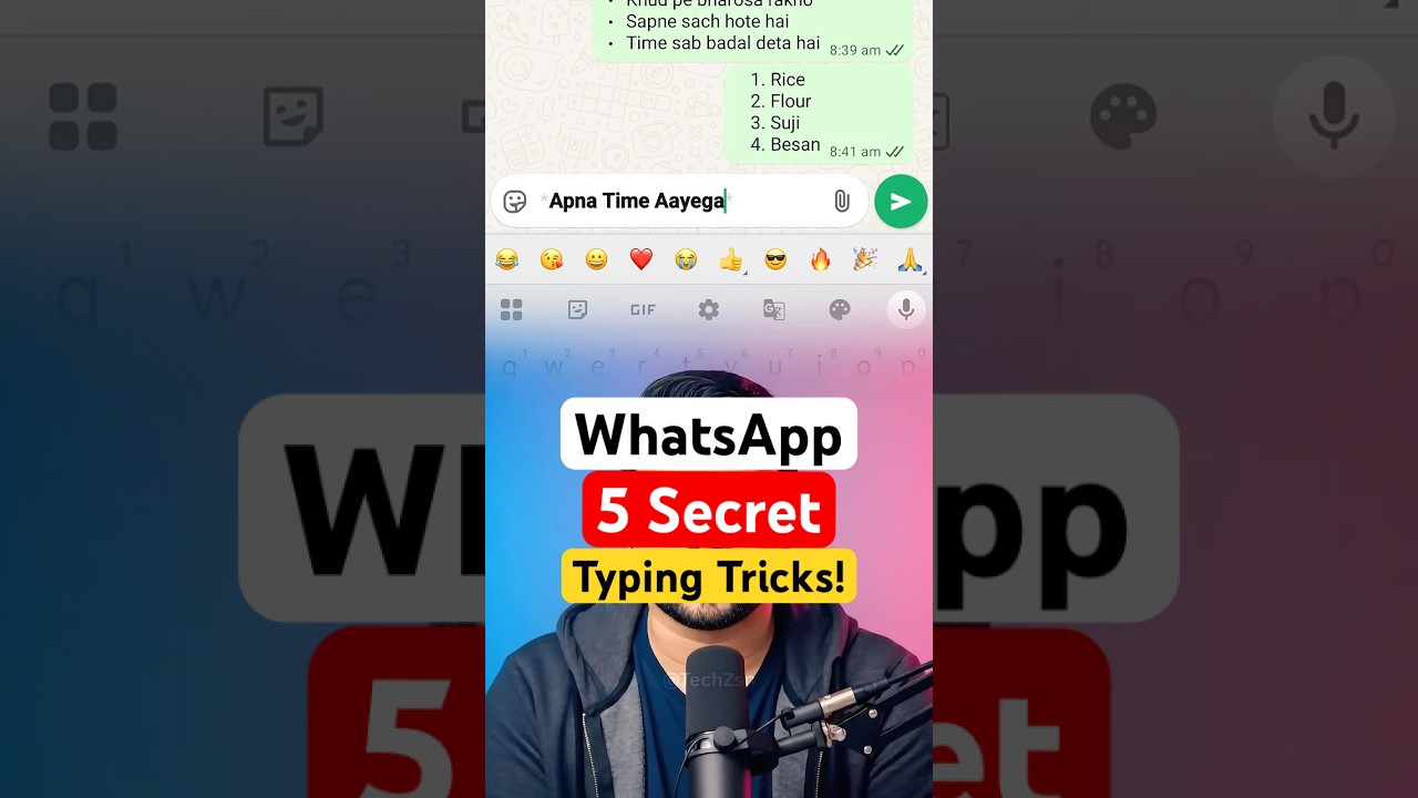 WhatsApp 5 Secret Typing Tricks!
