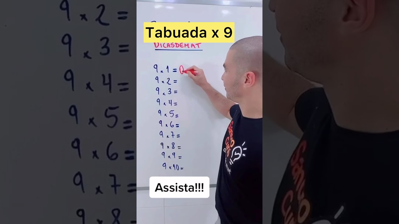 Tabuada do 9 | Multiplicação Fácil #Shorts