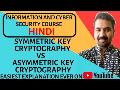 Symmetric Key Cryptography Vs Asymmetric Key Cryptography Explained in Hindi
