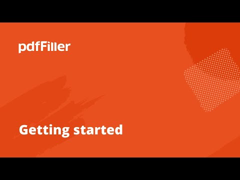 Getting Started with pdfFiller
