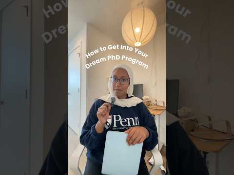 How to Get Into Your Dream PhD Program Series!! Episode 1: My Stats #phd #gradschool #application