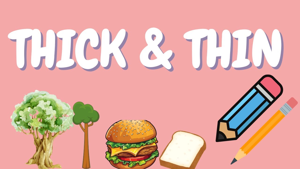 Thick & Thin Objects for Kids 🧸