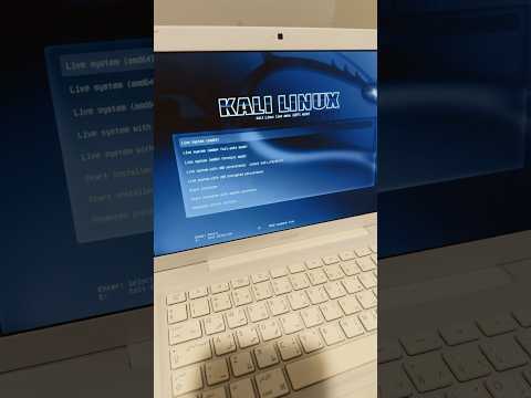 Kali Linux Live on 2010 macbook ! #linux #kalilinux #macbook #apple #trending