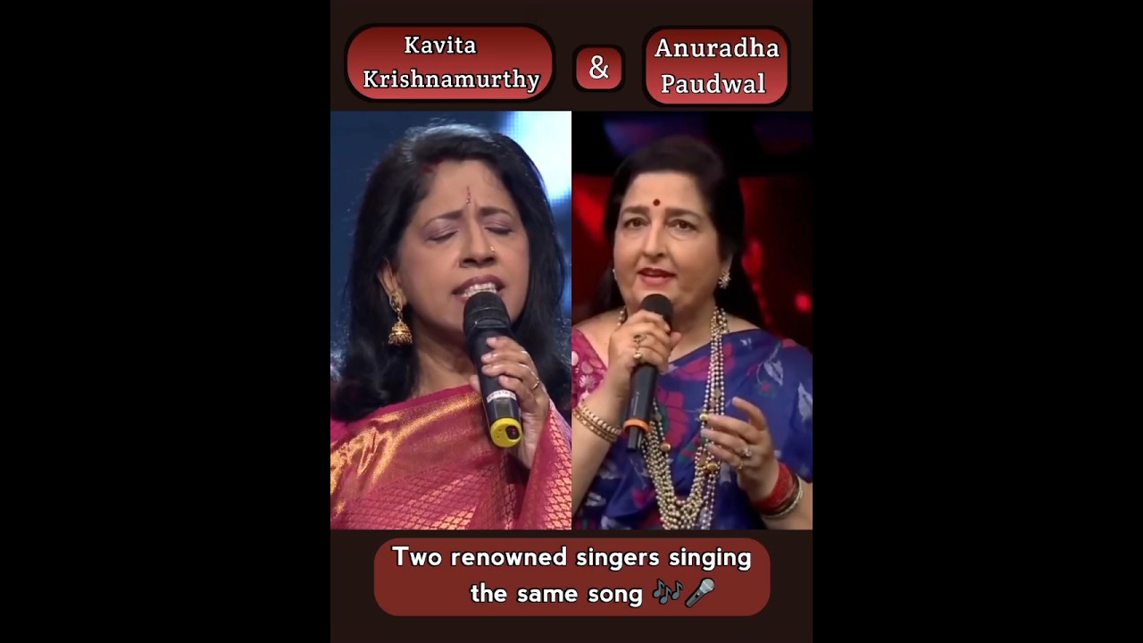 Anuradha Paudwal & Kavita Krishnamurthy Live Dhak Dhak 🎶
