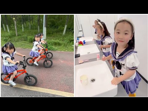 Amazing day with triplets 🥰 Hu triplets new vlog 🤩