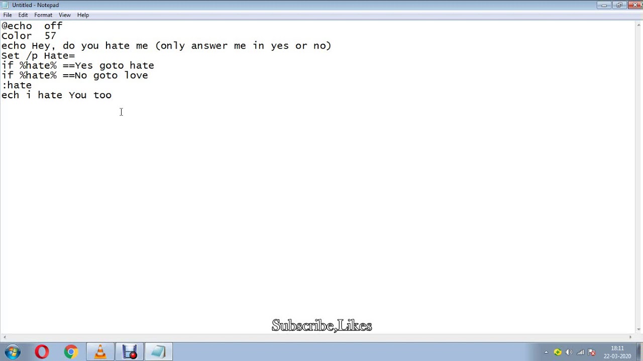 Create a Simple Notepad Virus with 'I HATE YOU' Message 🖥️
