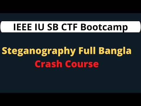IEEE IU SB CTF Bootcamp 2022 #Class 02 | Steganography Full Bangla Crash Course