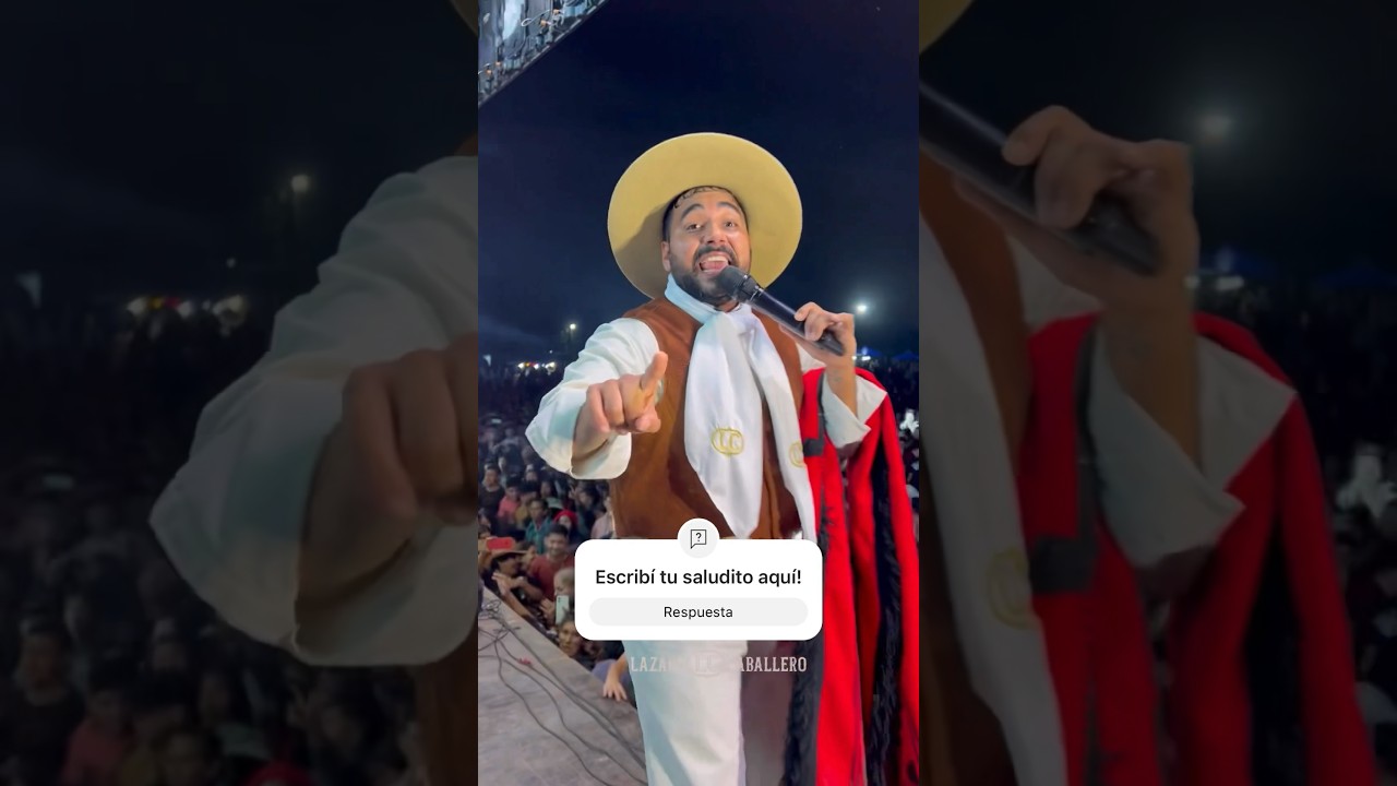 Cómo anda mi gente!? #shorts #fans #folkmusic #folk #argentina #chamame #lazarocaballero #festival