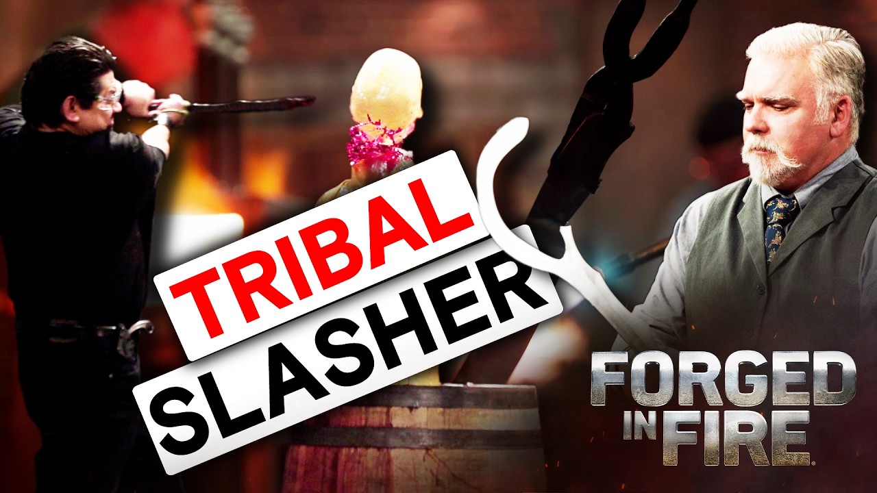 Coil Spring to Curved Blade | Forged in Fire 🔥