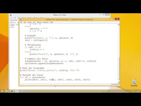 Rechenspiel: Ergebnisse sammeln | Programmieren lernen mit Python