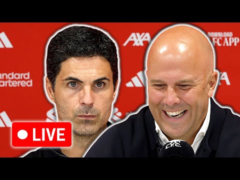 🔴 LIVE | Arne Slot and Mikel Arteta post-match press conference | Liverpool 1-0 Arsenal