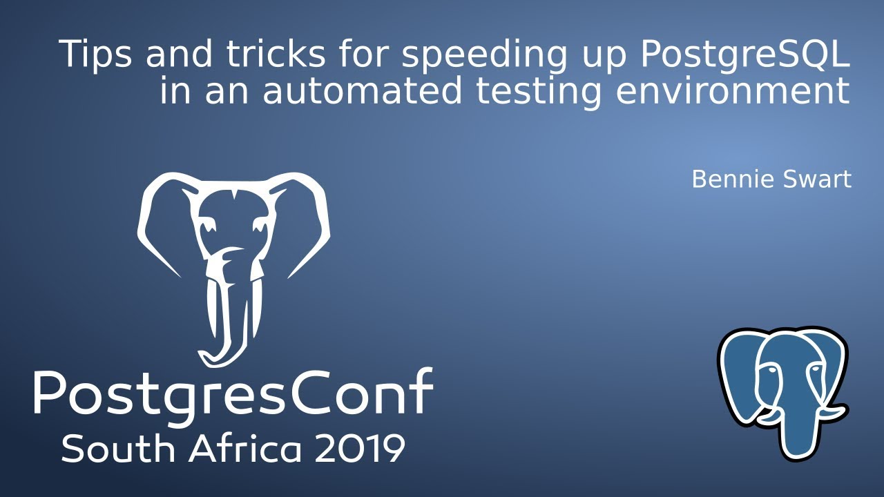 Speed Up PostgreSQL in Automated Testing π