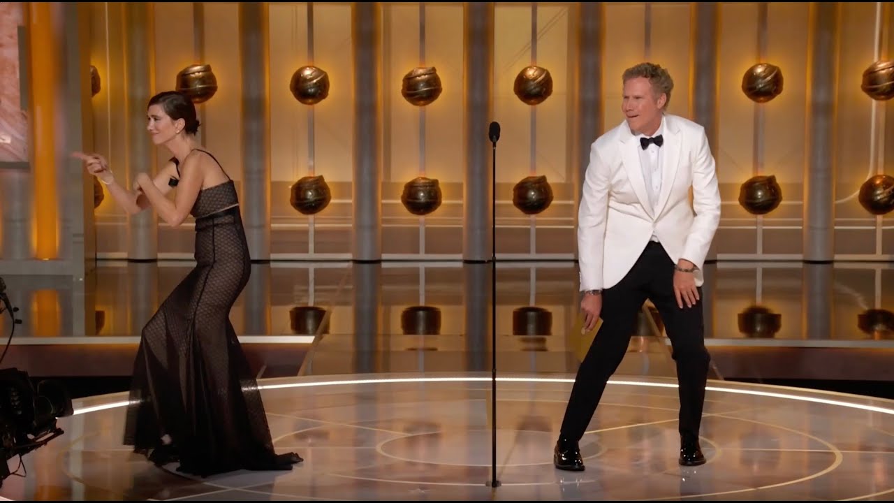 Will Ferrell & Kristen Wiig Present at Golden Globes 🎬