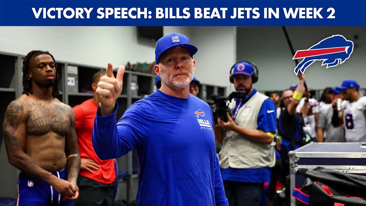 Sean McDermott's Victory Speech After Bills' Win ๐