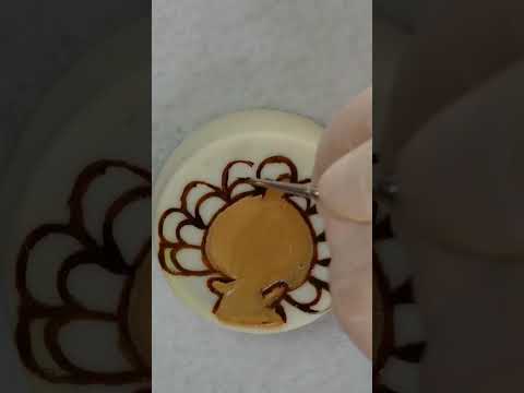 Painting Thanksgiving Dipped Oreos #shorts #thanksgiving #oreos
