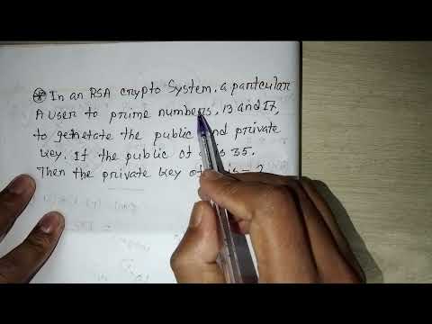 RSA algorithm example in cryptography security math (Class-2) | Bangla tutorial