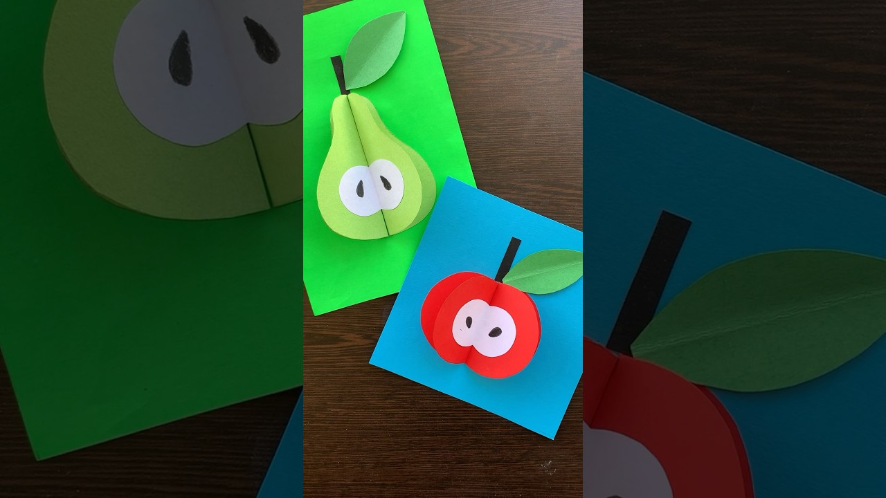 Easy 3D Paper Fruit Craft for Kids π