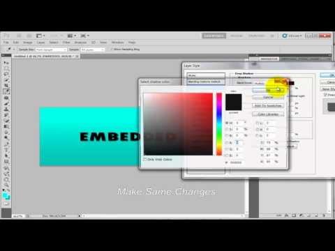 Creating Embedded Text in Adobe Photoshop CS6