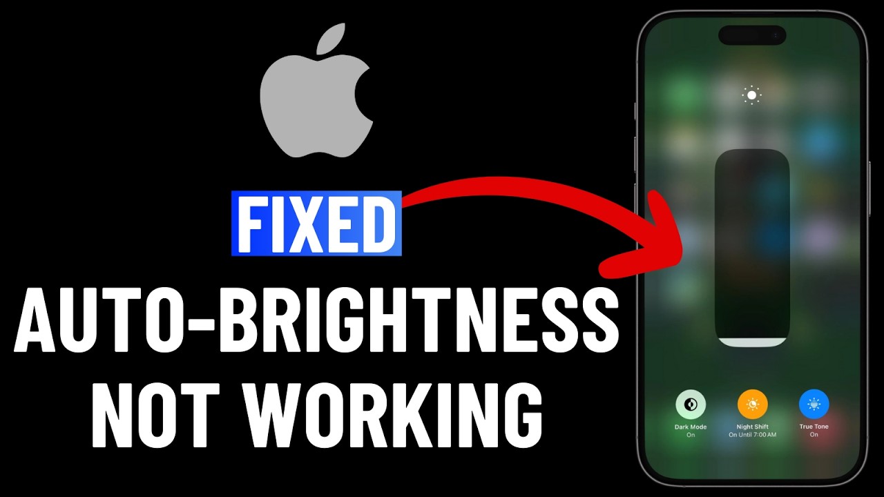 Fixed Auto Brightness Not Working on iPhone