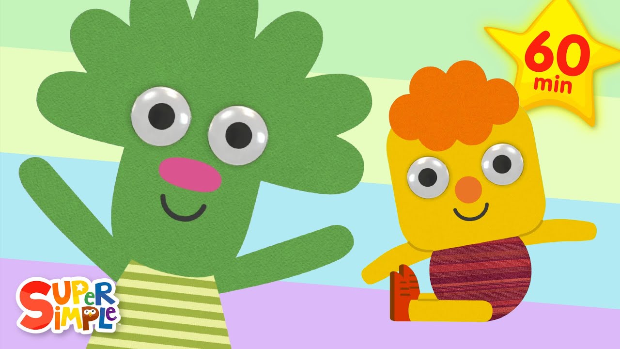 Stand Up Sit Down + More | Kids Music | Super Simple Songs