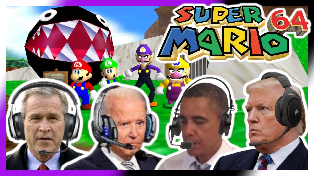US Presidents Play Super Mario 64 🎮
