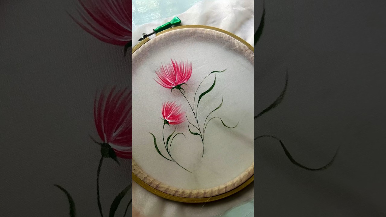 Organza Fabric Painting Tutorial 🎨