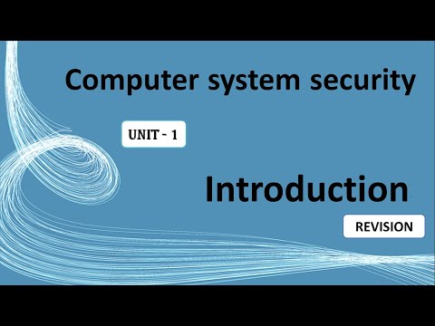Computer system security || Introduction || Unit-1 || CSS