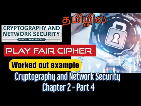 Cryptography and Network Security | Unit 1 - Part 9 | Play fair cipher | Tamil