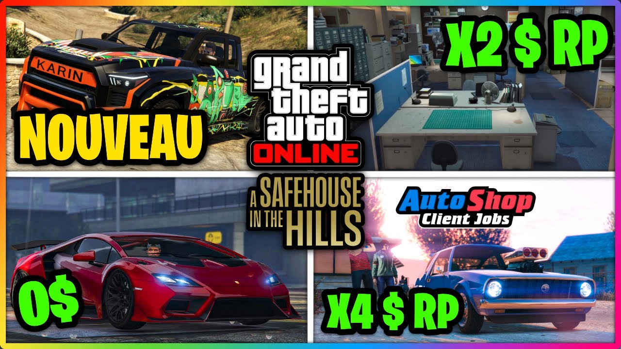 LES BONUS & PROMO DU 22/01 DE GTA5 ONLINE !!