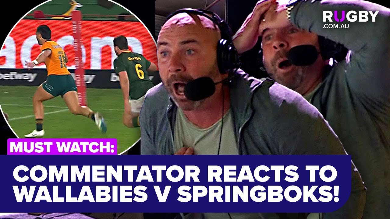 Watch Sean Maloney’s Epic Reaction to the Wallabies’ Historic Win Over Springboks! 🏉