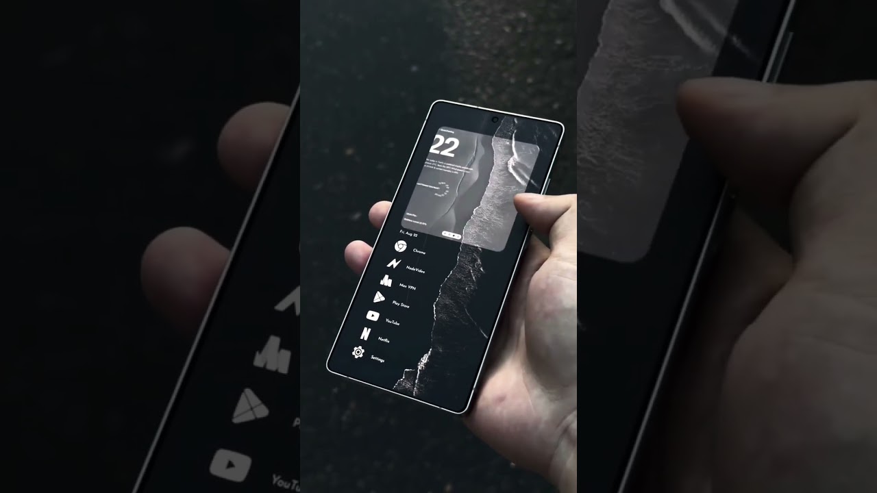 Minimal Dark Setup for S25 Ultra 🖤