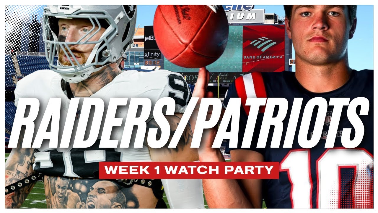 Raiders vs Patriots Livestream Watch Party 🏴‍☠️