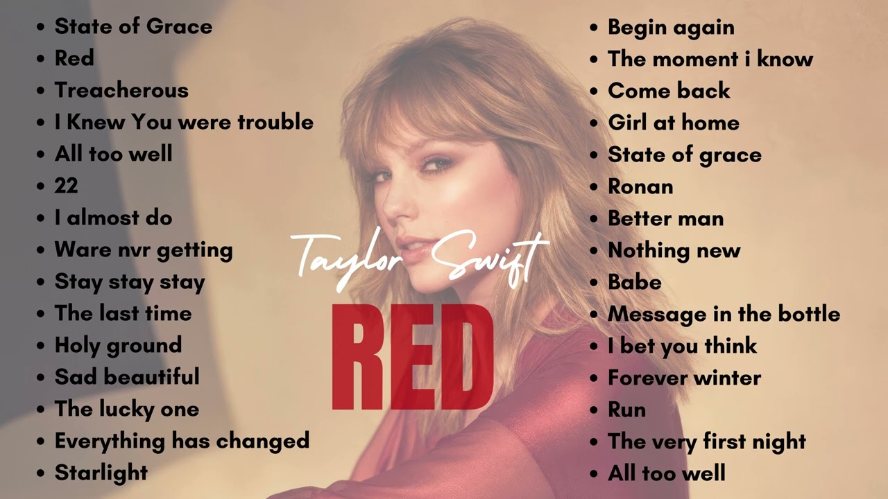 Listen to Taylor Swift's 'RED' (Taylor's Version) Full Album 🎶
