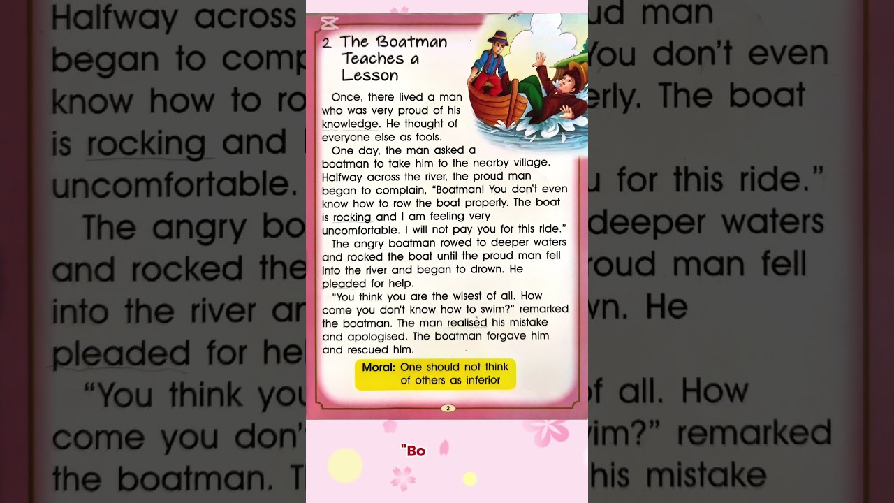 Boatman’s Lesson | Short Moral Stories for Kids 🚤